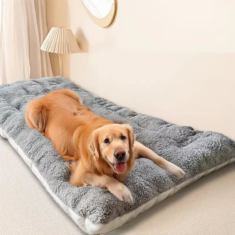 Reversible Plush Pet Bed for Dogs and Cats
