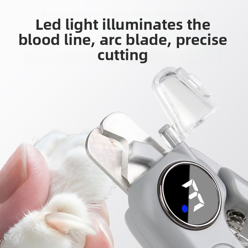 Electric Pet Nail Grinder - 2-in-1 trimming and grinding for cats and dogs.