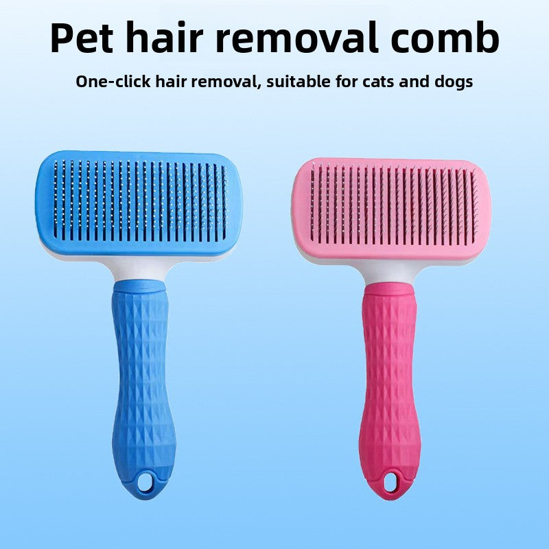 Self-Cleaning Pet Grooming Brush - Deshedding Brush for Dogs & Cats