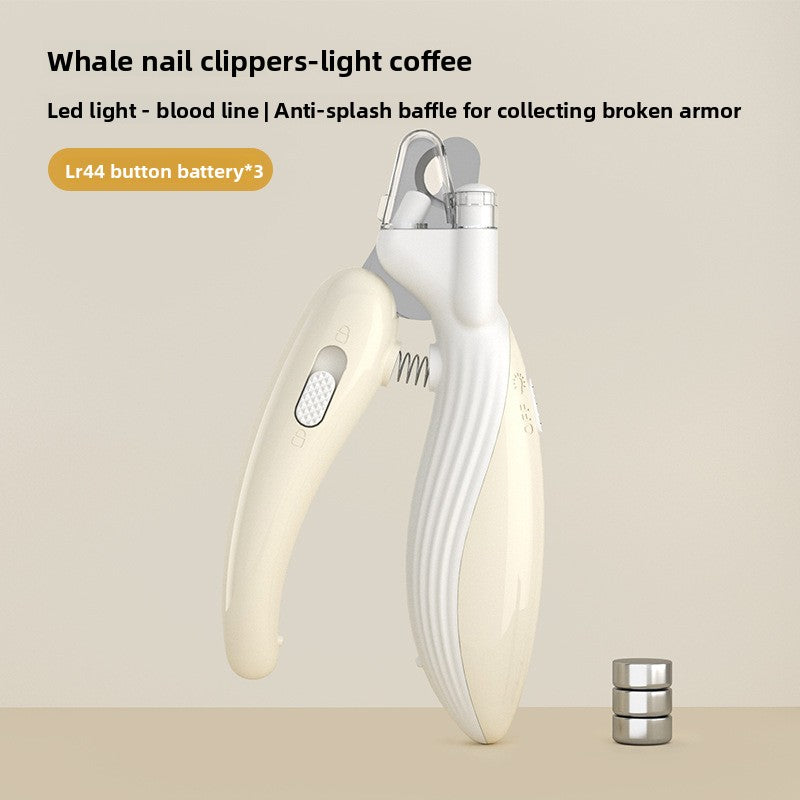Electric Pet Nail Clipper- 2-in-1 trimming and grinding for cats and dogs.