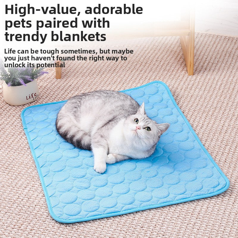 Pet Cooling Mat Ice Silk Pad