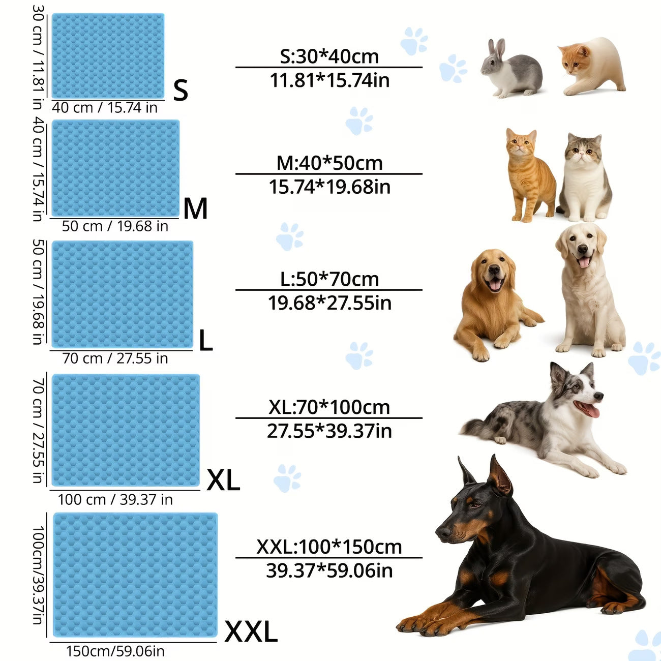 Pet Cooling Mat Summer Comfort Pad