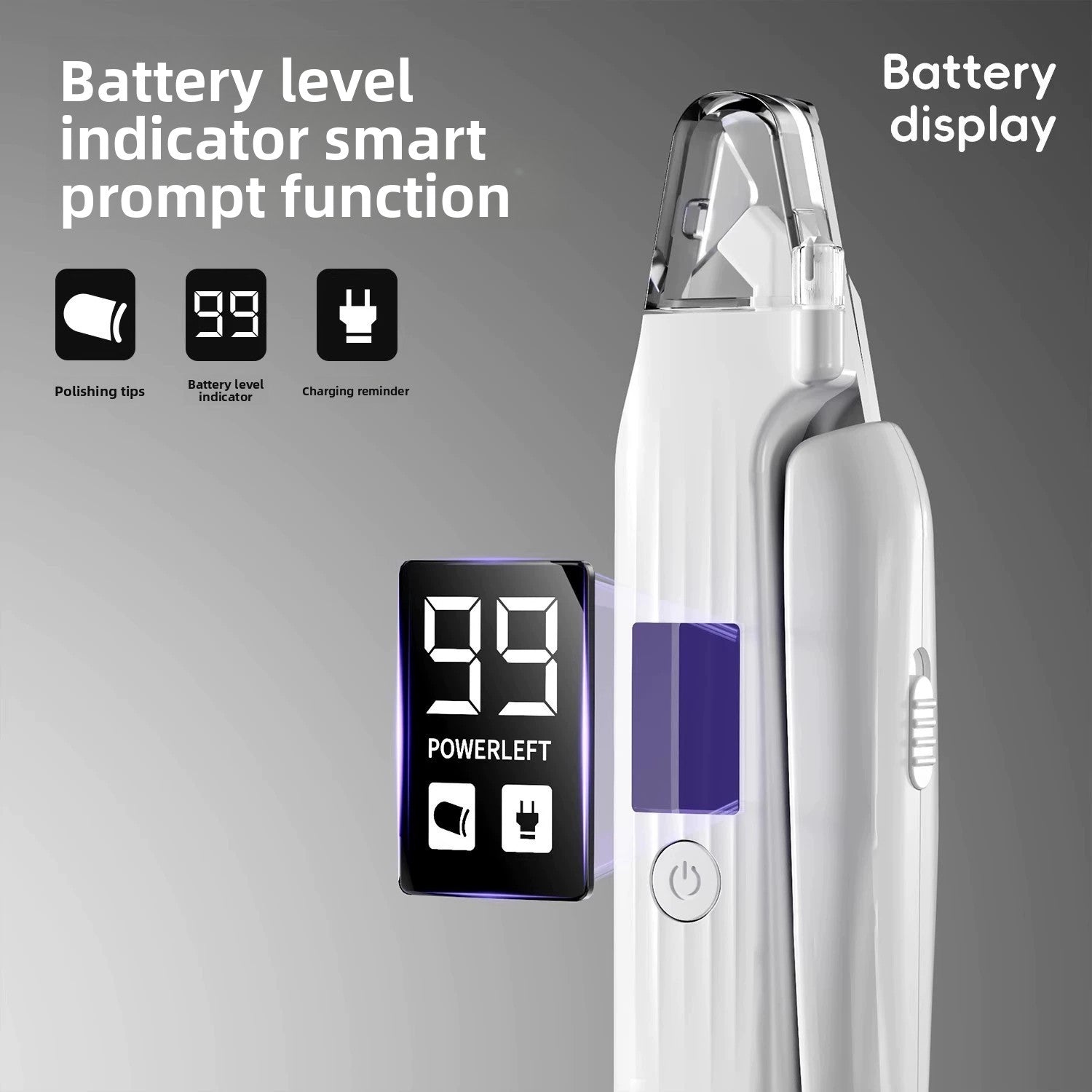Electric Pet Nail Grinder Pro - Safe & Quiet Dog and Cat Nail Trimmer
