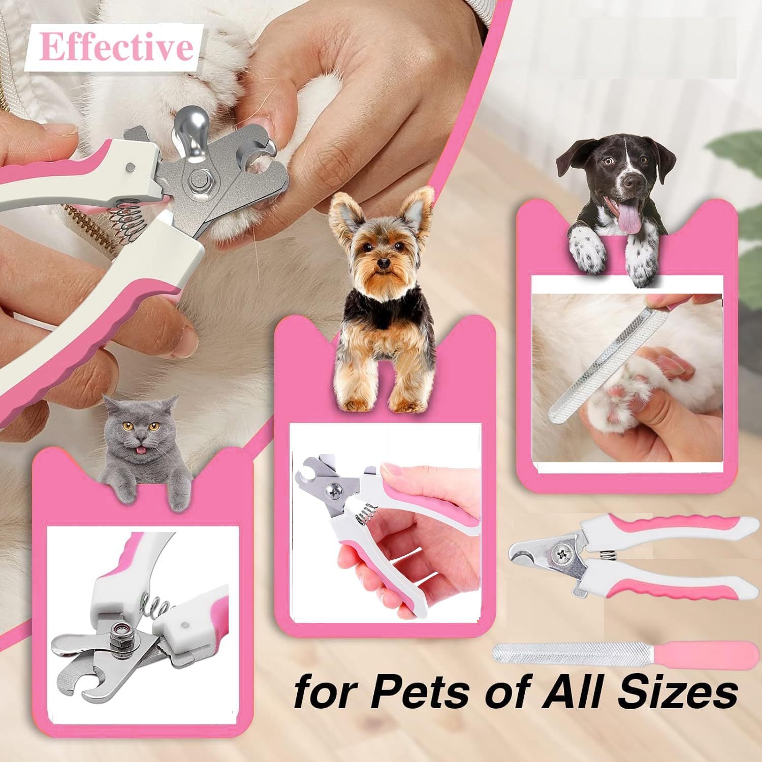 7-Piece Pet Grooming & Bath Brush Set ? Complete Dog & Cat Cleaning Kit
