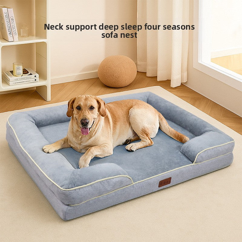Removable Washable Memory Foam Pet Sofa Bed for Medium Large Dogs